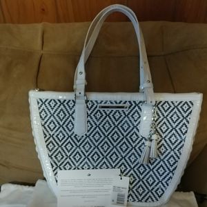 (NWT) Like New Blue & White Brahmin 👜
